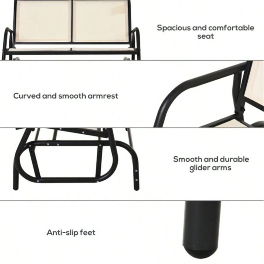 Outdoor courtyard seats 2 people - BeigeProhibited by