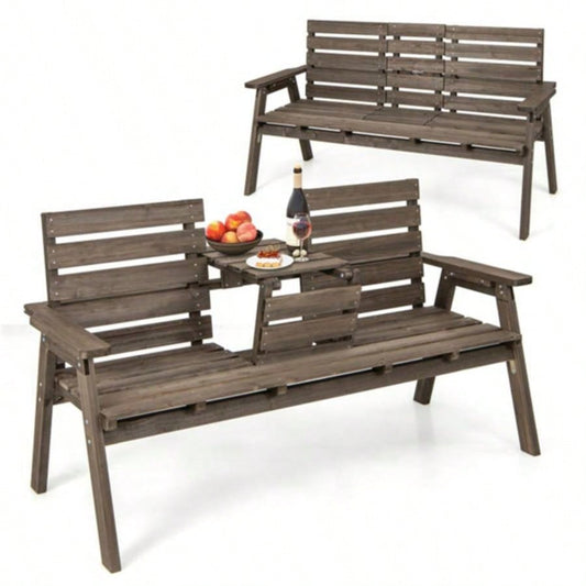 Wooden withFol dable Middle Table
