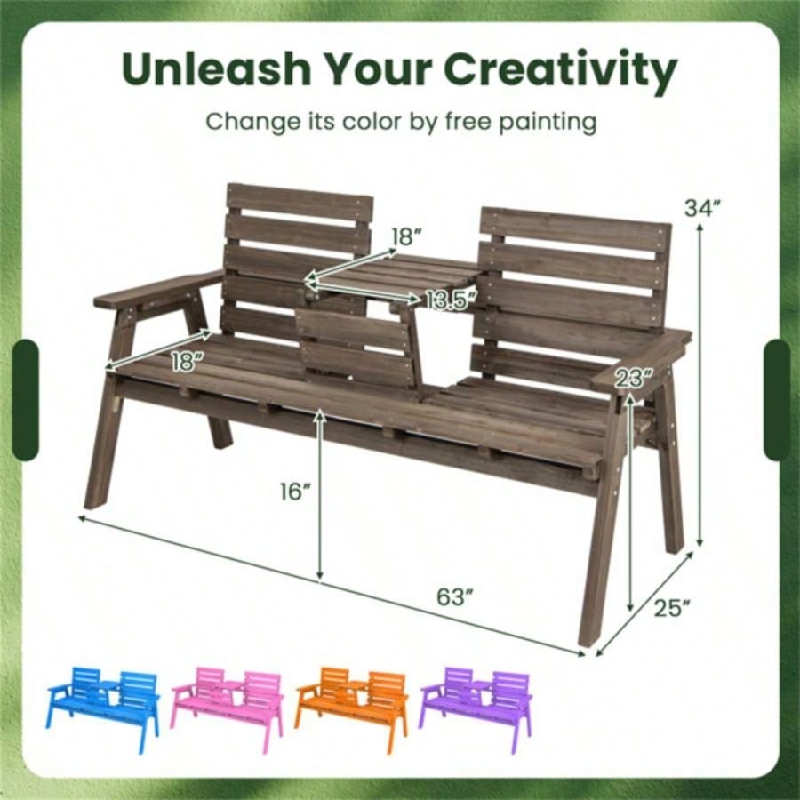 Wooden withFol dable Middle Table