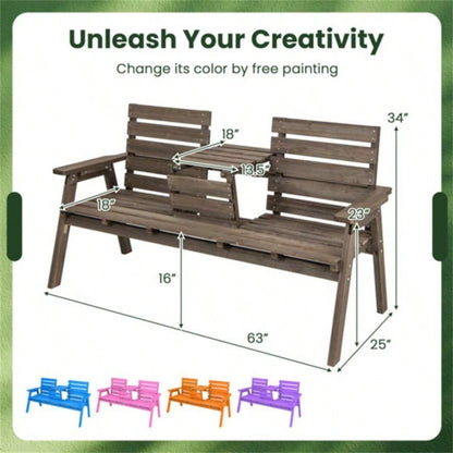 Wooden withFol dable Middle Table