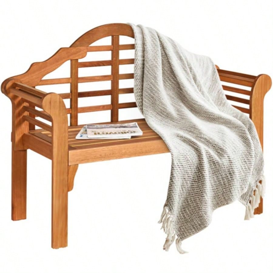 Wooden garden benches can be folded garden patio furniture