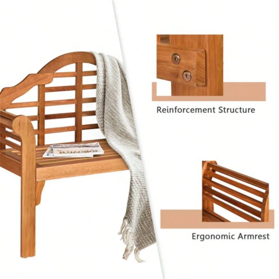 Wooden garden benches can be folded garden patio furniture