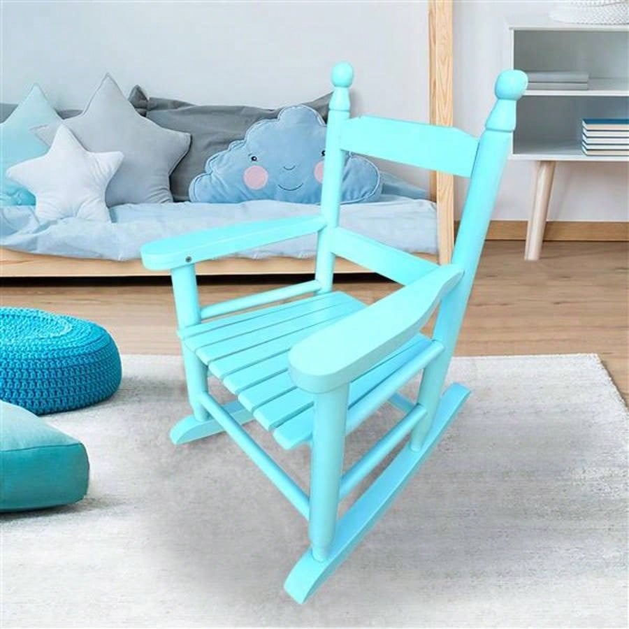 Children39; s rocking light Light Blue chair - Indoor or Outdoor - Suitable kids - Durable