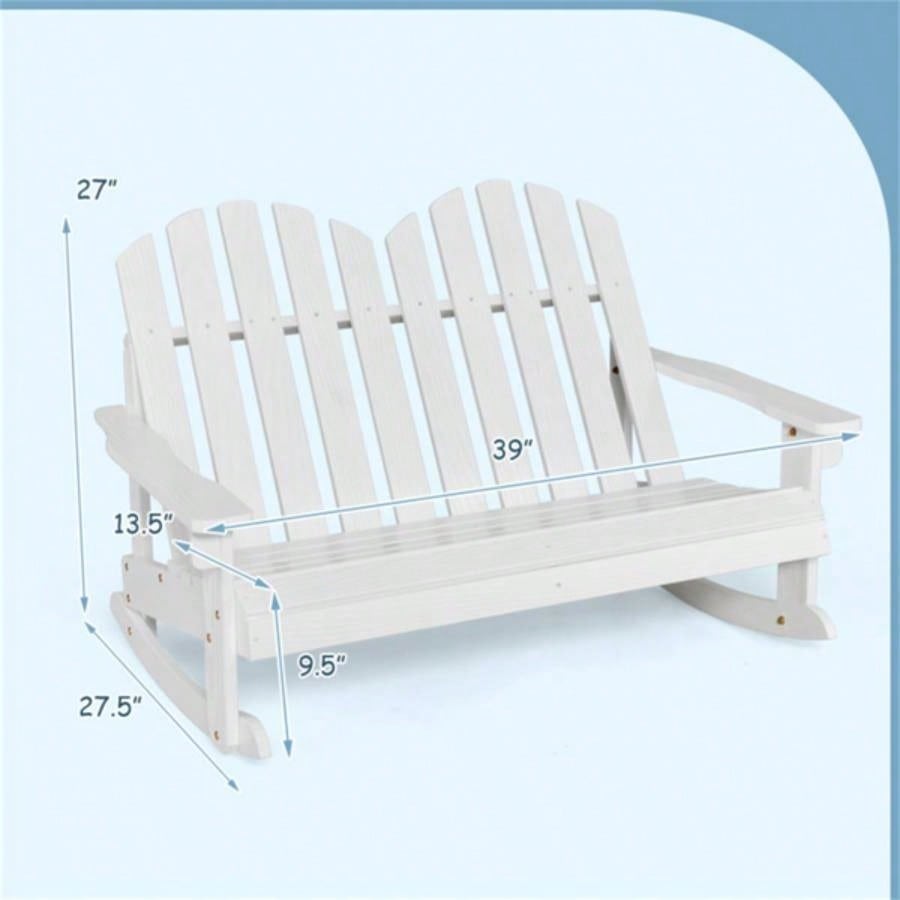 Outdoor solid wood rocking chair children