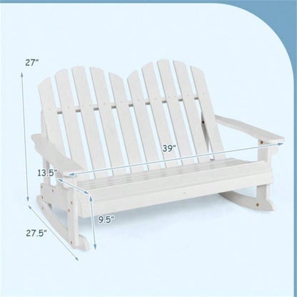 Outdoor solid wood rocking chair children