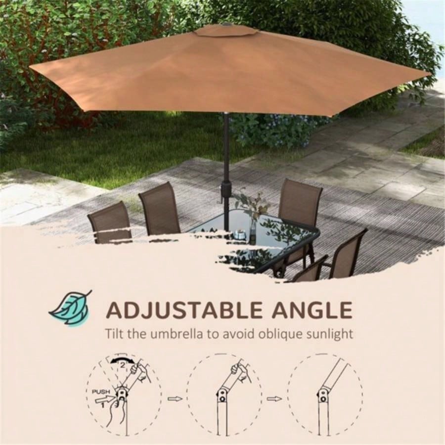 Outdoor dining table and chair package with