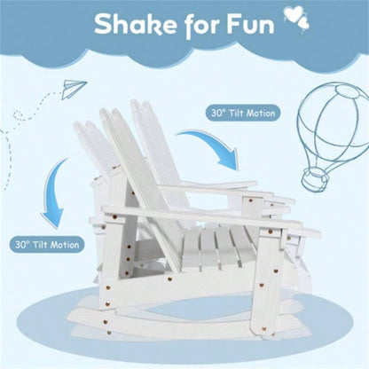 Outdoor solid wood rocking chair children