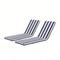 2PCS Set Outdoor Lounge Chair Cushion Patio Funiture Cushion Chaise Lounge Cushion
