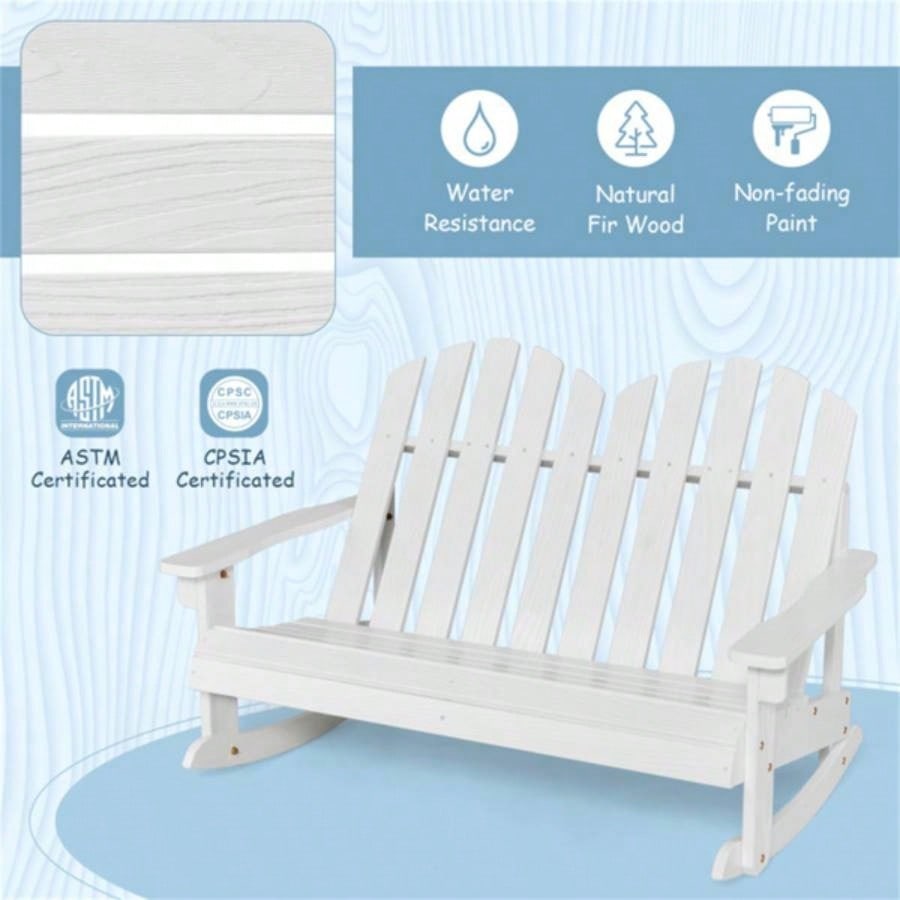 Outdoor solid wood rocking chair children