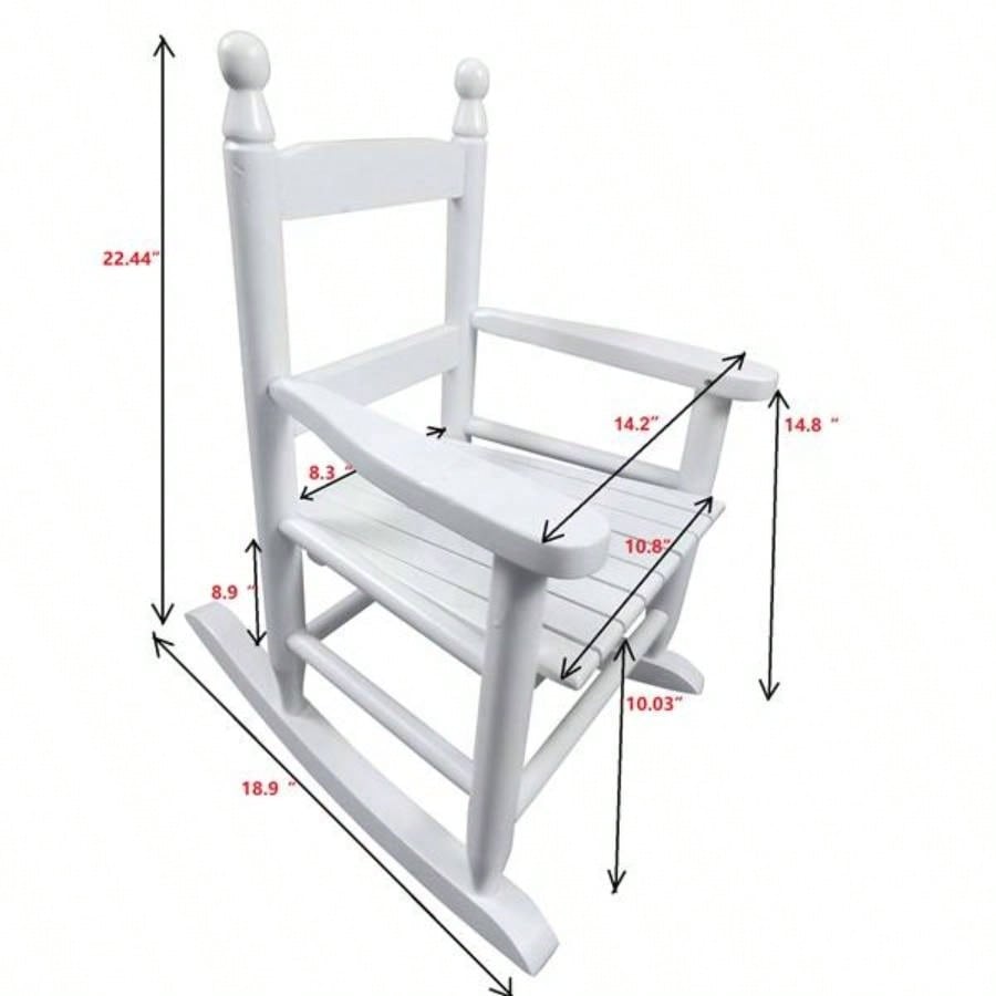 Children39; s rocking white chair - Indoor or Outdoor - Suitable kids - Durable