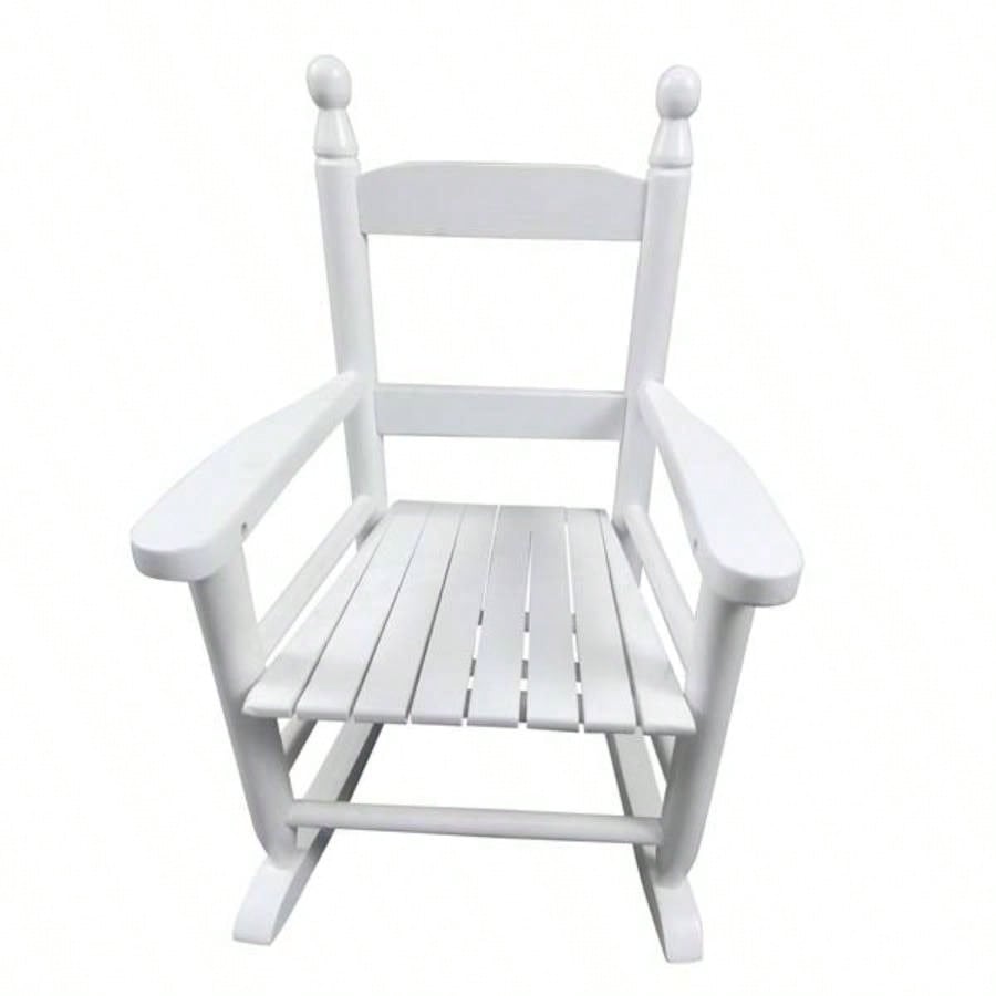 Children39; s rocking white chair - Indoor or Outdoor - Suitable kids - Durable