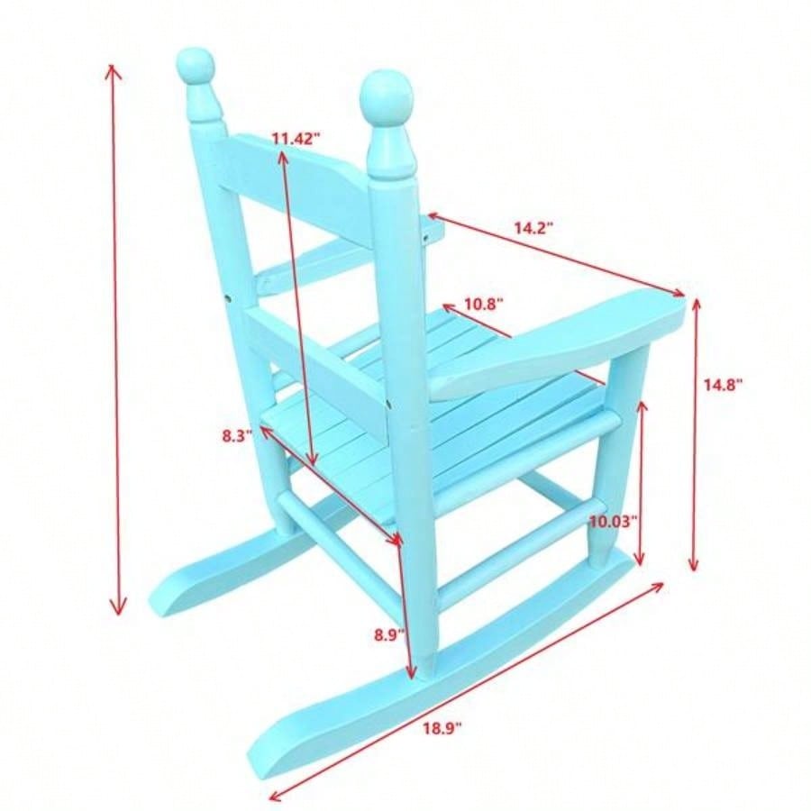 Children39; s rocking light Light Blue chair - Indoor or Outdoor - Suitable kids - Durable