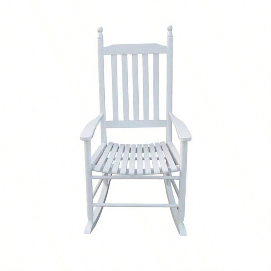 wooden porch rocker chair WHITE, without