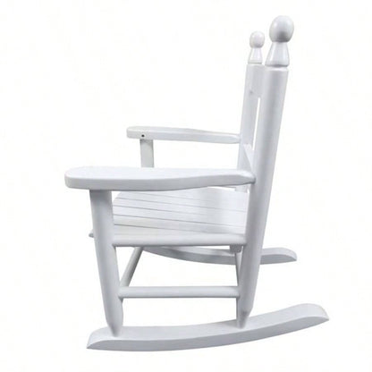 Children39; s rocking white chair - Indoor or Outdoor - Suitable kids - Durable