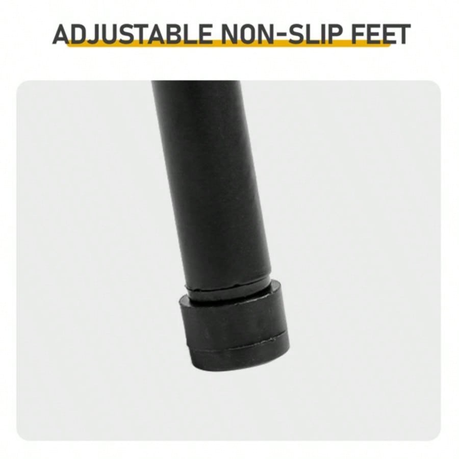 Patio Small Side Table, Round 2 Tier End Table, Metal Round Coffee Table Indoor Outdoor, Black