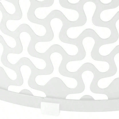 Outdoor Nesting Side Table Set of 3, Round Patio Accent Table, Metal Frame End Table Indoor Outdoor, 12 14 16H, White