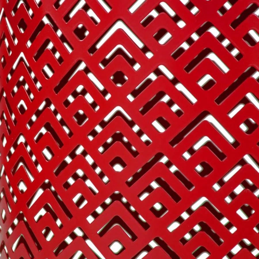 Outdoor Nesting Side Table Set of 3, Round Patio Accent Table, Metal Frame End Table Indoor Outdoor, 12 14 16H, Blue White Red