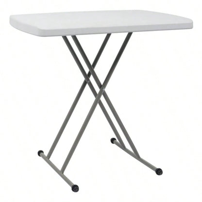 76*50*70.5cm Liftable Garden Plastic Table White