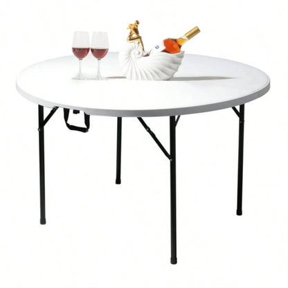Replace 9451573748inch Round Folding Table Outdoor Folding Utility Table White