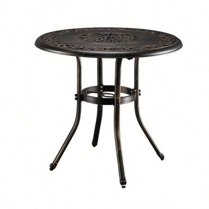 32*32*29 Outdoor Cast Aluminum Round Dining Table