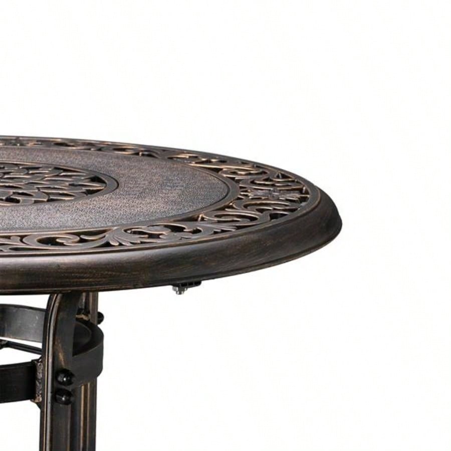 32*32*29 Outdoor Cast Aluminum Round Dining Table