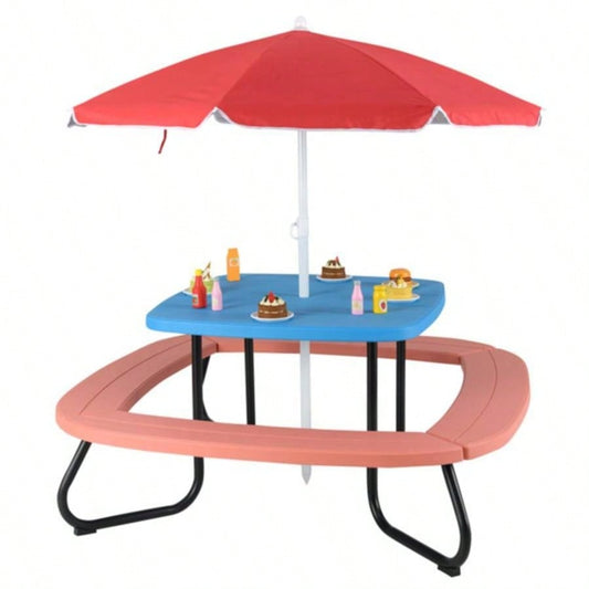 Kids Picnic Table Outdoor Activity Table With