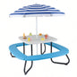 Kids Picnic Table Outdoor Activity Table With - White