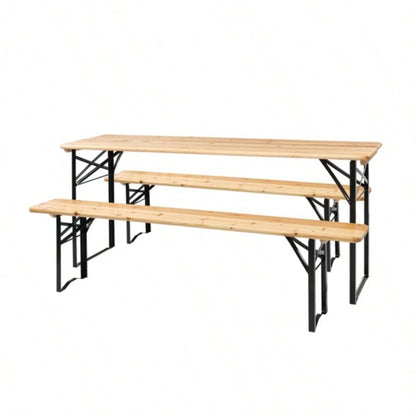 Replace 28819587Picnic Combo 3PCS Set, 5.8FT Wood Table and Set