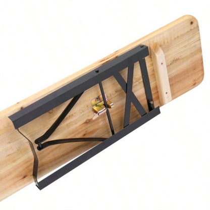 Replace 28819587Picnic Combo 3PCS Set, 5.8FT Wood Table and Set