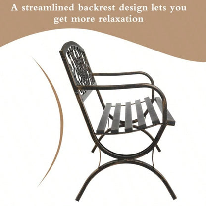 50in Back Feet Bronze Iron