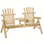 Wood Patio Chair with Center Coffee Table/Garden chairs/courtyard chairs Prohibited by