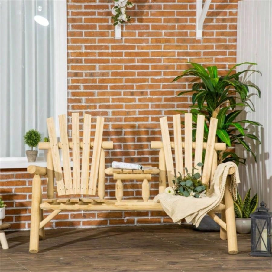 Wood Patio Chair with Center Coffee Table/Garden chairs/courtyard chairs Prohibited by