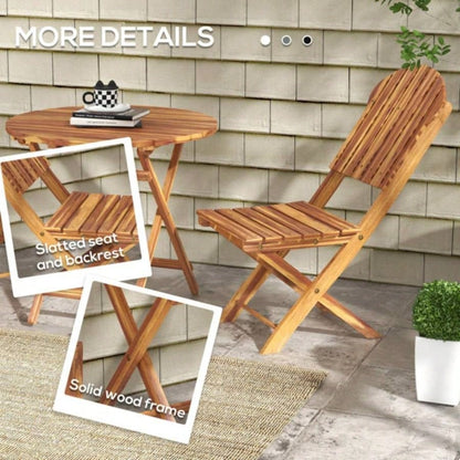 Outdoor dining table and chair package with