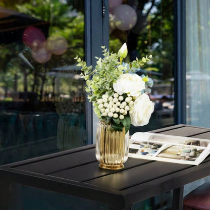 Replace 8504052740in Iron With Adjustment Knob Patio Bar Table Black