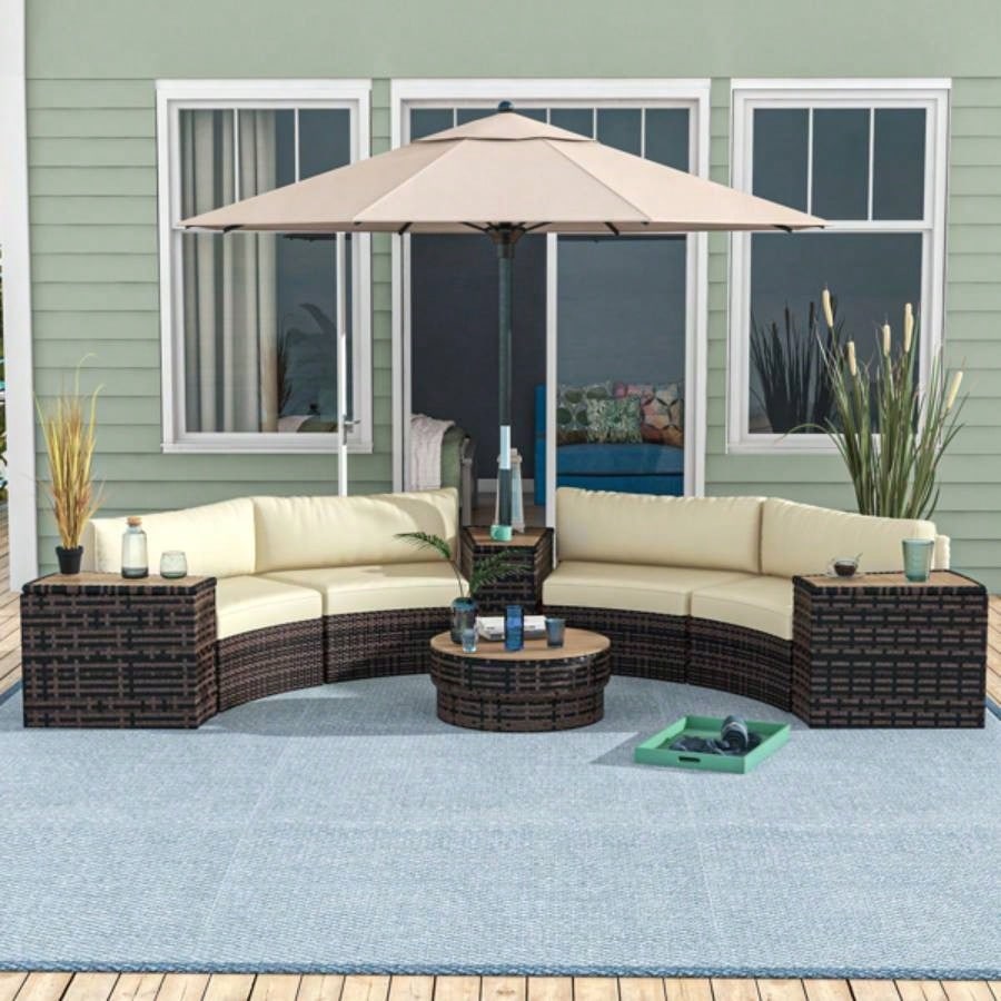 Pieces Patio Furniture Set