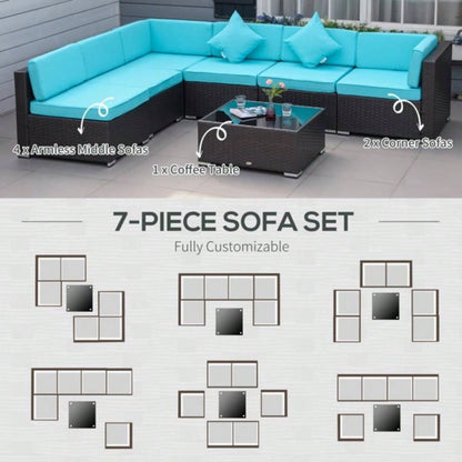 Pieces Patio Furniture Set