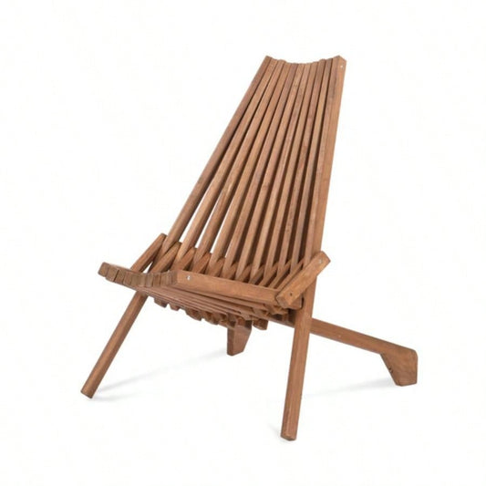 Replace 66876605Wood Folding Chair Outdoor, Low Profile Acacia Wood Lounge Chair Balcony Porch Backyard Patio Lawn Garden