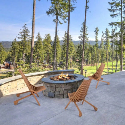 Replace 66876605Wood Folding Chair Outdoor, Low Profile Acacia Wood Lounge Chair Balcony Porch Backyard Patio Lawn Garden