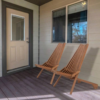 Replace 66876605Wood Folding Chair Outdoor, Low Profile Acacia Wood Lounge Chair Balcony Porch Backyard Patio Lawn Garden