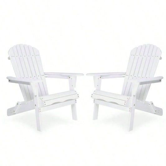 Wood Lounge Patio Chair Garden Outdoor Wooden Folding Embossed Adirondack Chair Set of 2 Solid Cedar Wood Lounge Patio Chair with Wood Grain