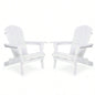 Wood Lounge Patio Chair Garden Outdoor Wooden Folding Embossed Adirondack Chair Set of 2 Solid Cedar Wood Lounge Patio Chair with Wood Grain