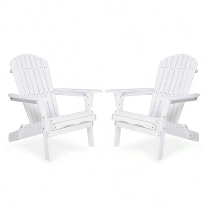 Wood Lounge Patio Chair Garden Outdoor Wooden Folding Embossed Adirondack Chair Set of 2 Solid Cedar Wood Lounge Patio Chair with Wood Grain