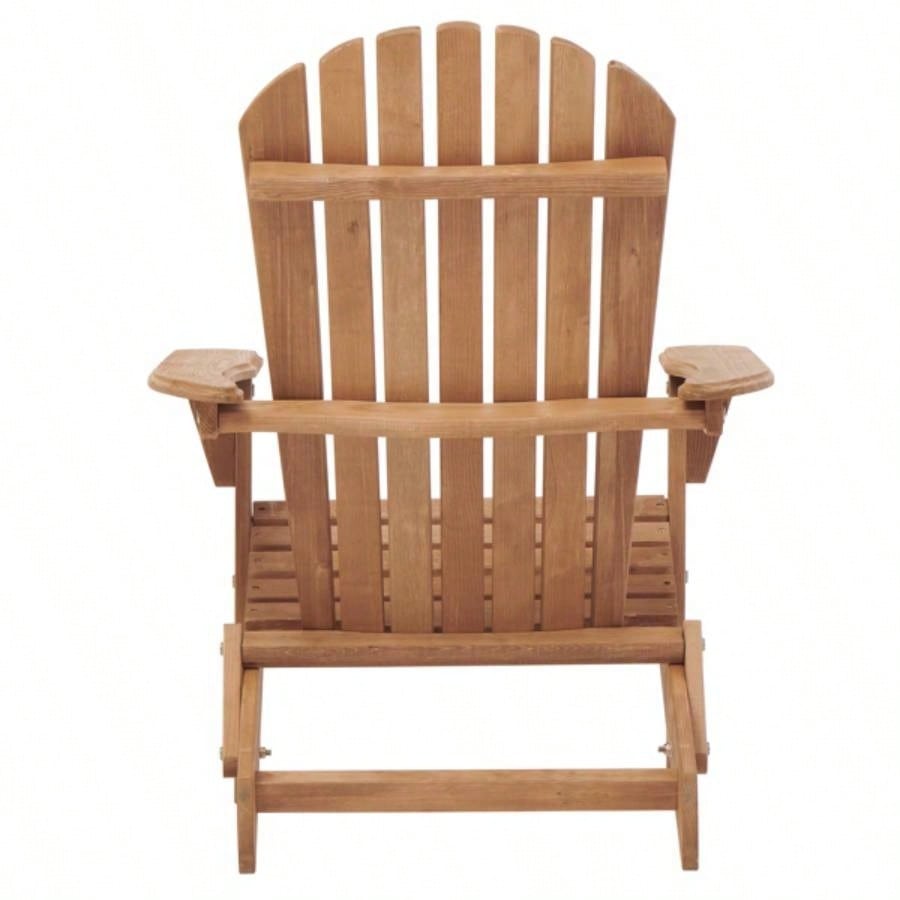 Wooden Outdoor Folding Adirondack Chair Set of 2 Wood Lounge Patio Chair Garden, Garden, Lawn, Backyard, Deck, Pool Side, Fire Pit, Half Assembled,