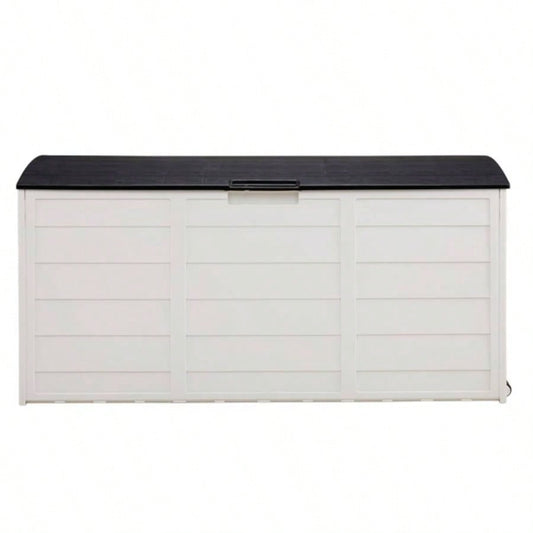 75gal 280L Outdoor Garden Plastic Storage Deck Box Chest Tools Cushions Toys Lockable