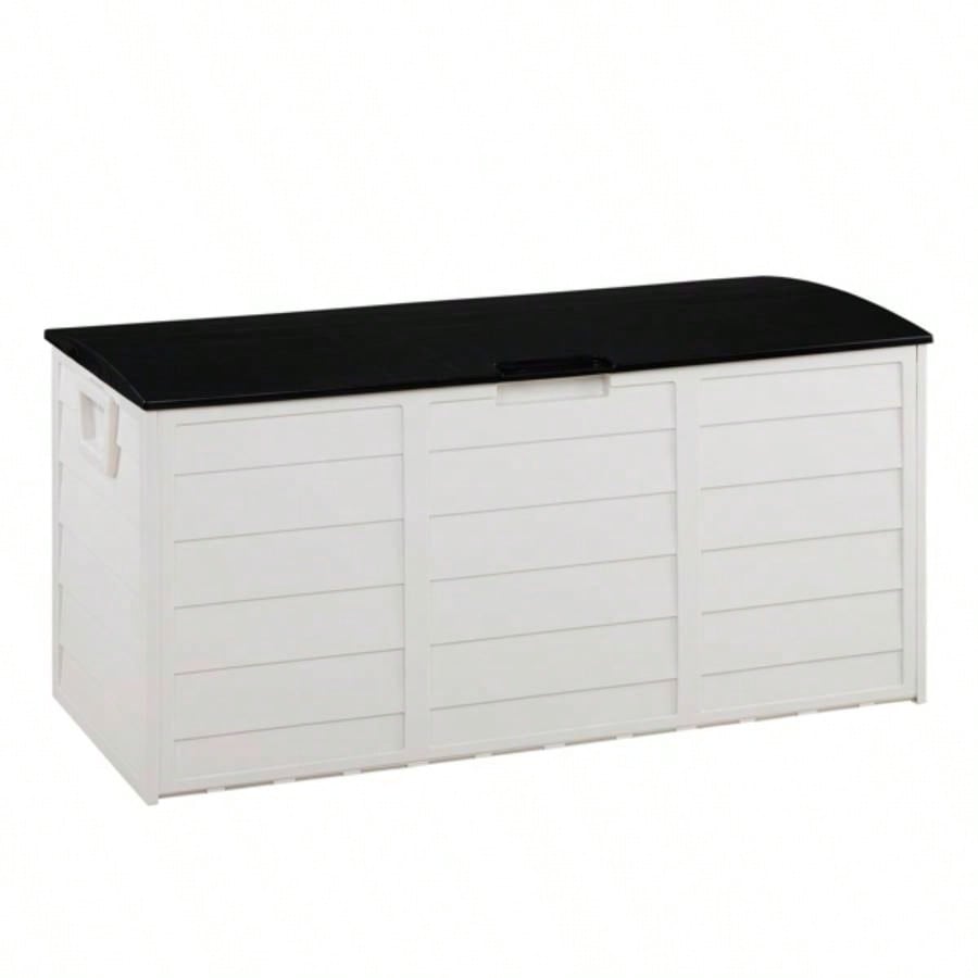 75gal 280L Outdoor Garden Plastic Storage Deck Box Chest Tools Cushions Toys Lockable