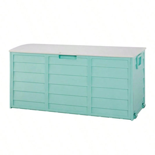 75gal 280L Outdoor Garden Plastic Storage Deck Box Chest Tools Cushions Toys Lockable
