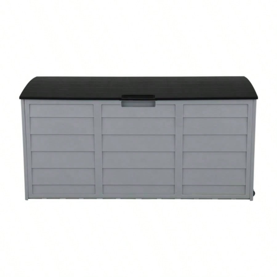 75gal 260L Outdoor Garden Plastic Storage Deck Box Chest Tools Cushions Toys Lockable