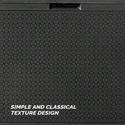 90gal Outdoor Garden Plastic Storage Deck Box Chest Tools Cushions Toys Lockable