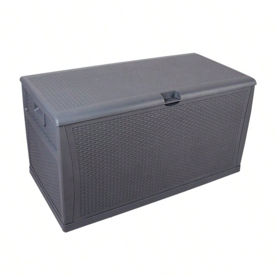 120gal 460L Outdoor Garden Plastic Storage Deck Box Chest Tools Cushions Toys Lockable Waterproof