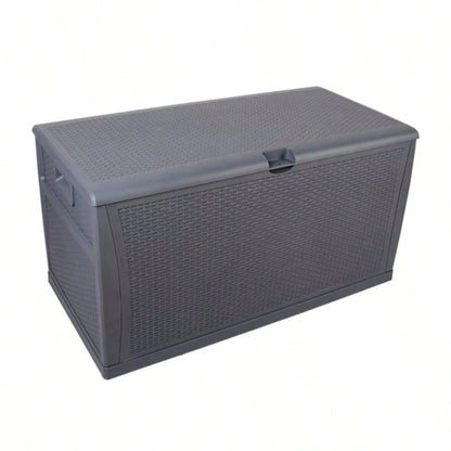 120gal 460L Outdoor Garden Plastic Storage Deck Box Chest Tools Cushions Toys Lockable Waterproof